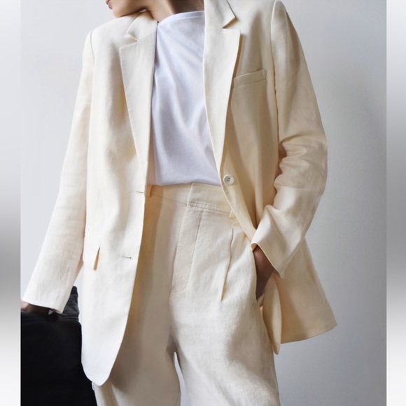 Everlane The Linen Oversized Blazer in Canvas - Picture 16 of 16